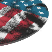 パーソナライズされた軍隊兵士ドッグタグUSA国旗 カッティングボード (角)