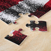 パーソナライズされた軍隊兵士ドッグタグUSA国旗 ジグソーパズル (側面)