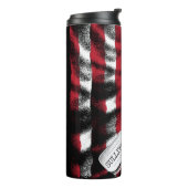 パーソナライズされた軍隊兵士ドッグタグUSA国旗 タンブラー (回転左)