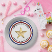 パーソナライズされた軍隊退職パーティー ペーパープレート (パーティー)