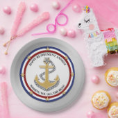 パーソナライズされた軍隊退職パーティー ペーパープレート (パーティー)