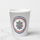 パーソナライズされた軍隊退職パーティー 紙コップ (正面)