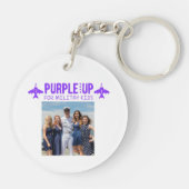 パーソナライズされた軍隊 – パープルアップ軍隊子 キーホルダー (裏面)