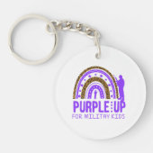 パーソナライズされた軍隊 – パープルアップ軍隊子 キーホルダー (正面)