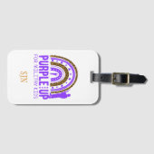 パーソナライズされた軍隊 – パープルアップ軍隊子 ラゲッジタグ (正面横)