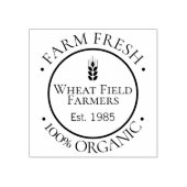 パーソナライズされた農家100%オーガニック食品 ラバースタンプ (インプリント)