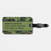 パーソナライズされた迷彩柄 ラゲッジタグ (裏面横)