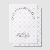 パーソナライズされた追葬 ベラム紙招待状 (オフセット (招待状))