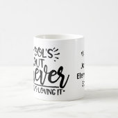 パーソナライズされた退学先生 コーヒーマグカップ (中央)