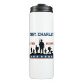 パーソナライズされた退役軍人日 | 名前をカスタムする軍隊 タンブラー (正面)