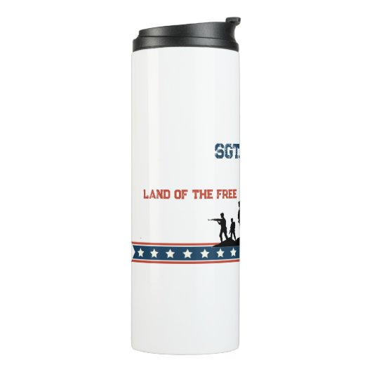 パーソナライズされた退役軍人日 | 名前をカスタムする軍隊 タンブラー (回転左)