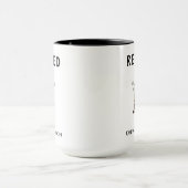 パーソナライズされた退職した車警官 マグカップ (中央)