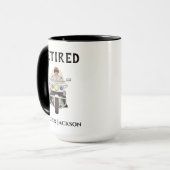 パーソナライズされた退職した車警官 マグカップ (正面左)