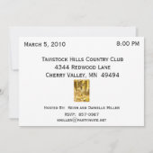 パーソナライズされた退職パーティーの招待状 招待状 (裏面)