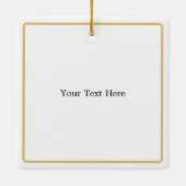 パーソナライズされた退職記念ぶら下がった広場 セラミックオーナメント (裏面)