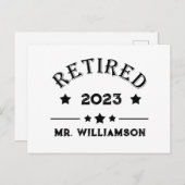 パーソナライズされた退職金アイディア シーズンポストカード (正面/裏面)