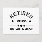 パーソナライズされた退職金アイディア シーズンポストカード (正面)