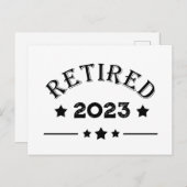 パーソナライズされた退職金アイディア シーズンポストカード (正面/裏面)