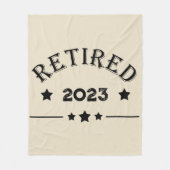 パーソナライズされた退職金アイディア フリースブランケット (正面)