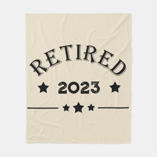 パーソナライズされた退職金アイディア フリースブランケット (正面)