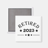 パーソナライズされた退職金アイディア マグネット (正面/裏面)