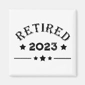 パーソナライズされた退職金アイディア マグネット (正面)