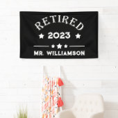 パーソナライズされた退職金アイディア 横断幕 (インサイチュ)