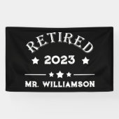 パーソナライズされた退職金アイディア 横断幕 (横)