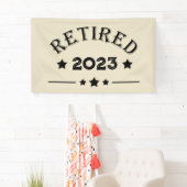 パーソナライズされた退職金アイディア 横断幕 (インサイチュ)