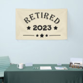 パーソナライズされた退職金アイディア 横断幕 (トレードショー)