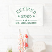 パーソナライズされた退職金アイディア 横断幕 (インサイチュ)