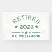 パーソナライズされた退職金アイディア 横断幕 (横)