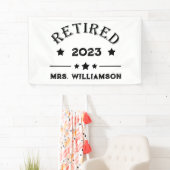 パーソナライズされた退職金アイディア 横断幕 (インサイチュ)