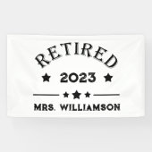 パーソナライズされた退職金アイディア 横断幕 (横)