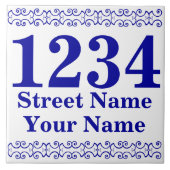 パーソナライズされた通りアドレスタイル タイル (正面)