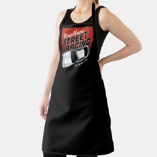 パーソナライズされた通りレーシングレースカーモータースポーツ エプロン (インサイチュ)