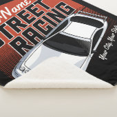 パーソナライズされた通りレーシングレースカーモータースポーツ シェルパブランケット (3/4)