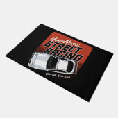 パーソナライズされた通りレーシングレースカーモータースポーツ ドアマット (アングル)