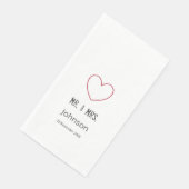 パーソナライズされた連結婚名タイポグラフィ (コーナー)