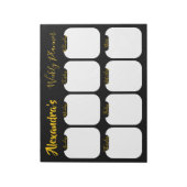 パーソナライズされた週シンプル間プランナー ノートパッド (回転)