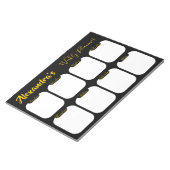 パーソナライズされた週シンプル間プランナー ノートパッド (アングル)