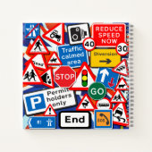 パーソナライズされた道路標識 ノートブック (裏面)