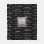 パーソナライズされた適用除外名の年フリース フリースブランケット (正面)