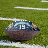 パーソナライズされた選手の写真と番号のキープサケ アメリカンフットボール