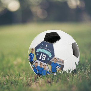 パーソナライズされた選手の写真と番号のキープサケ サッカーボール