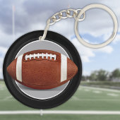 パーソナライズされた選手へのサッカーの贈り物。アメリカンフットボール キーホルダー