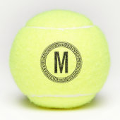 パーソナライズされた選手コーチチームモノグラムのイニシャル テニスボール (正面)