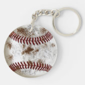 パーソナライズされた野球の安いギフトグランジ、 キーホルダー (裏面)