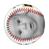 パーソナライズされた野球の生まれたばかりのベビー 野球ボール (正面左)