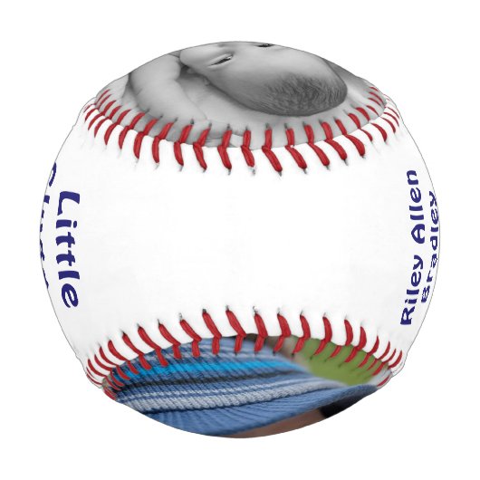 パーソナライズされた野球の生まれたばかりのベビー 野球ボール (裏面)